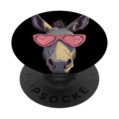 Superbe costume de lunettes de soleil en forme de cœur pour garçons et filles PopSockets PopGrip Adhésif