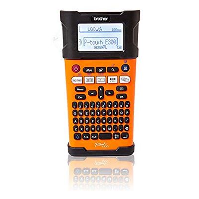 Brother PT-E300VP Etichettatrice professionale per il settore elettrico, con tastiera QWERTY, display grafico retroilluminato, valigetta inclusa