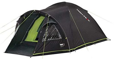High Peak Zelt Talos 4 Tente Unisexe, Gris foncé/Vert, L