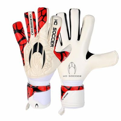 HO Soccer Guerrero Pro RN AXIAL Red Guanti da Portiere, Unisex Adulto, Bianco/Rosso