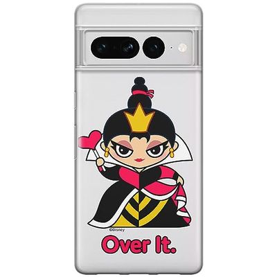 ERT GROUP mobiltelefonfodral för Google PIXEL 7 PRO originalt och officiellt licensierat Disney mönster Queen of Hearts 001 optimalt anpassad till formen på mobiltelefonen, gedeeltelijk transparant