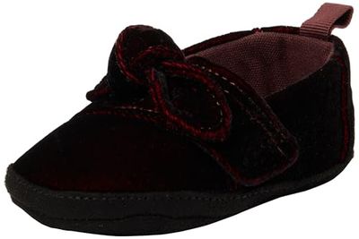 TOMS Baby Girls Alpargata Crib Shoe, Deep Burgundy Jewel Velvet, 3 UK Child