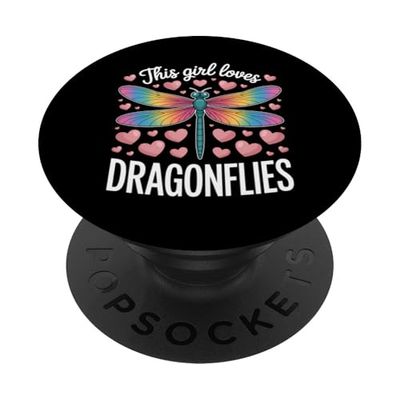 Libellule Ragazza Divertente Libellula PopSockets PopGrip Adesivo