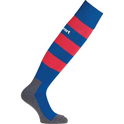 uhlsport Team Pro Essential Stripe Socken Chaussettes Homme, Bleu Azur/Rouge, 37-40