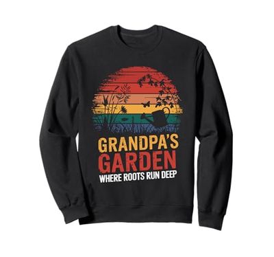 Plant Lover Grandpa Gardening Green Thumb Gardener Sweatshirt
