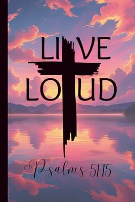 Live Loud V1 - Faith Journal 6x9 Compact, Travel Size - Inspired by Psalm 51:15