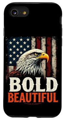 BOLD IS BEAUTIFUL Vintage Eagle Patriotic Case for iPhone SE (2020) / 7 / 8
