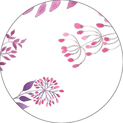 Bonateks, Round Digital Printed Mouse Pad, Non-Slip Base, for Office and Home, Diameter:22cm