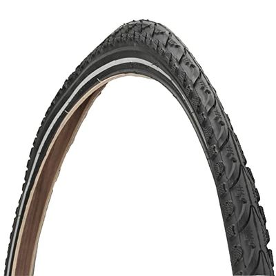 Fischer Reifen pasi Trek sw Pneus, unissexo adulto, preto reflexo, 28 Zoll ETRTO: 47-622