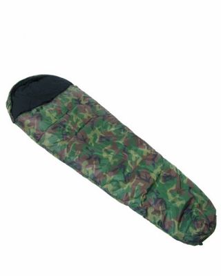 Mil-Tec Miltec Sac De Couchage Momie 2-Couches Woodland, a Dos Unisex, Noir, Taille Unique