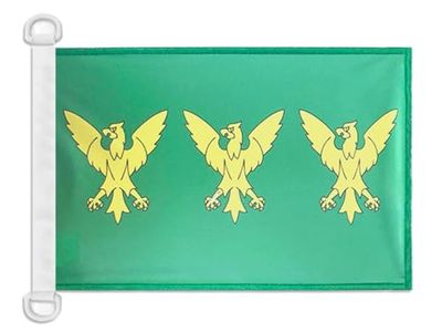 AZ FLAG Caernarfonshire nautisk flagga 45 x 30 cm - walesisk båt flagga Caernarvonshire - Wales 30 x 45 cm