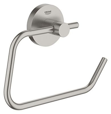 Grohe Essentials 40689DC1, Soporte de Papel para WC, SuperSteel