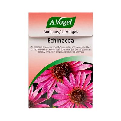 A.VOGEL - Bonbons pour la gorge - Renforce le système immunitaire - Extrait d'échinacéa fraîche 100% Bio - Goût cerise, sureau et groseilles - Coeur fondant - 30g