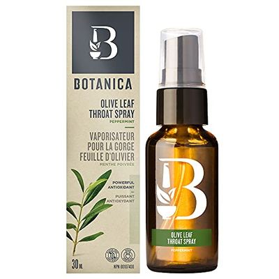 Botanica Olive Leaf Throat Spray - Peppermint 30 mL