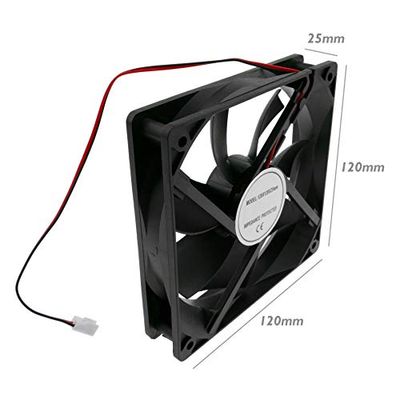 BeMatik - Ventilatore di telaio 120x120x25 mm da 12 VDC per Cassa PC (VL018)