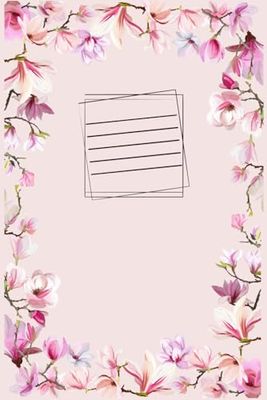 Blank Notebook with Spring Theme for Journaling, Writing, Sketching or Planning