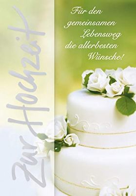 Wedding Card Basic Classic - Cake - 11.6 x 16.6 cm