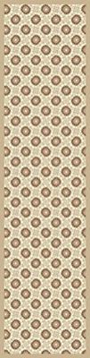 Doge Milano Chemin de cuisine, 100% Made in Italy, Tapis antitache avec impression numérique, Tapis antidérapant et lavable, Motif géométrique - Dione, 140x52 cm