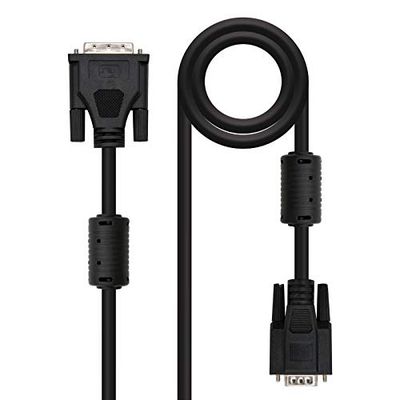 Nano 10.15.0402 Cable DVI, VGA to DVI 18 HDB15/5 M/M, 1.8 M, Black