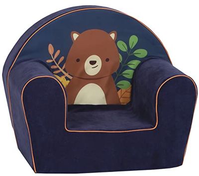 KNORRTOYS.COM Knorr Toys 68379 Happy Bear Fauteuil pour Enfant Bleu foncé