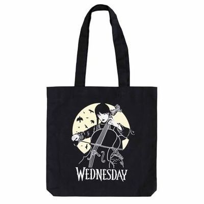 Grupo Erik Tote Bag Wednesday - Katoenen Draagtas - Boodschappentas - Boodschappentas lang handvat - 37 x 39 x 10 cm