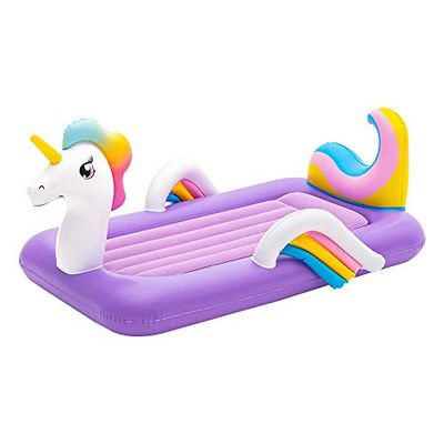 Bestway Up, In & Over™ luchtbed voor kinderen, eenhoorn, 196 x 104 x 84 cm, lila