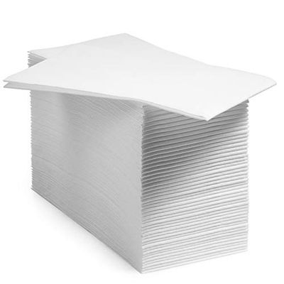 BloominGoods Lot de 200 serviettes jetables en papier de soie aspect tissu, douces et absorbantes pour cuisine, salle de bain, fêtes, mariages, dîners ou événements