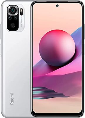 Xiaomi Redmi Note 10S Smartphone RAM 6 GB ROM 64 GB 6,43 '' AMOLED DotDisplay 64 MP Kamera 33 W Schnellladung MediaTek Helio G95 3,5 mm Kopfhörerbuchse 5000 mAh (typ) Akku weiß [Globale Version]