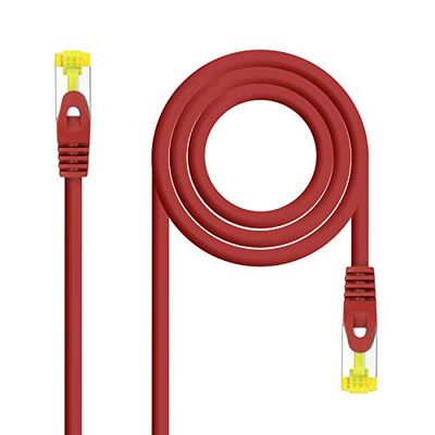 Monkey Ladder Cavo Rete Tubo RJ45 LSZH CAT.6A SFTP AWG26, Rosso, 30 cm