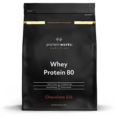 Protein Works - Whey Protein 80 (Concentrate), Low Calorie Protein Shake, Whey Protein Shake, 33 Shakes, Chocolate Silk, 1kg
