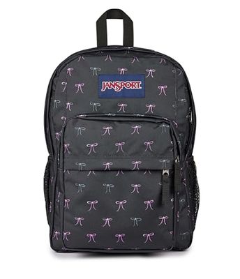 JANSPORT Big Day Pack Zaino grande, scomparto per laptop 15in, 43.5 x 19 x 32.5 cm, Bad Bows, Nero