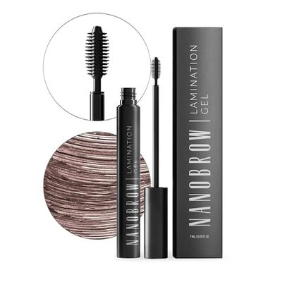 Nanobrow Lamination Gel - brow gel, Precisely styled and filled in brows (Brown)