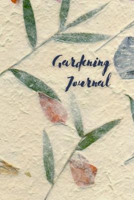 6 x 9 in Gardening Journal, 100 pages, Pressed Flowers