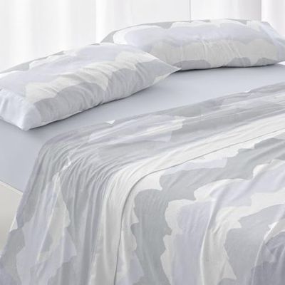 Burrito Blanco | Lakanset | 135 cm säng (+tillgängliga storlekar) | Polyester 50% bomull 50% | Design 137 | Himmelsfärg (135x190/200cm)