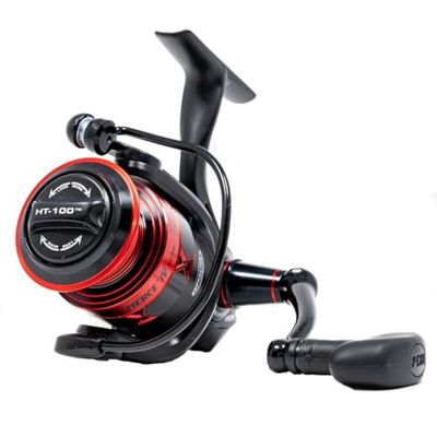 PENN Fierce IV spinning, fiskerulle, spinnrullar, hav - kustfiske, mångsidigt havsfiske efter båt, kajak, strand, jigging, surfing och allroundanvändning, unisex, svart/röd, 2000
