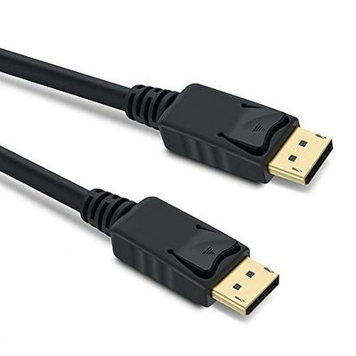 PremiumCord Câble 8K DisplayPort 1.4 M/M 5 m, DisplayPort vers DisplayPort, 32,4Gbps, Vidéo 8K@30Hz, 5K@60Hz, 4K@120Hz 2160P, Hdcp 2.2, Connecteurs Plaqués Or, Noir