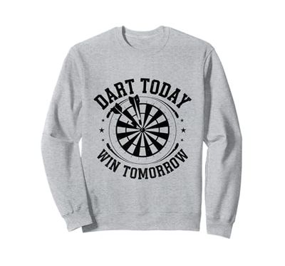 Dart Oggi Vincere Domani Gioco Giocatore Sportivo Felpa