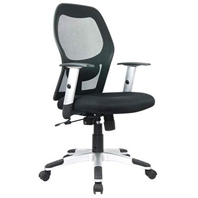 Waytex 78117 Giano Sedia da Ufficio Sedile Tessuto Nero 69 x 60 x 30 cm