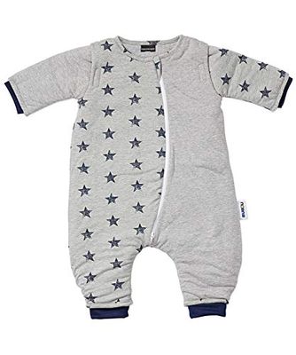 Gesslein 751144 Bubou Walker Design 144 Sac de couchage pour bébé et enfant avec jambes Gris Taille 70