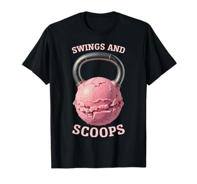 Kettlebell, palla da gelato per allenamento, palestra, fitness, stile retrò Maglietta