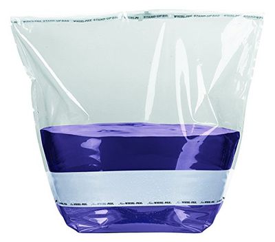 Whirl-Pak B01542WA Staande tas met tekst, 4080 ml, 38 cm x 38 cm, 0,102 mm dikte (100 stuks)