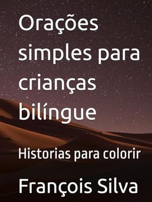 Orações simples para crianças bilíngue: Historias para colorir