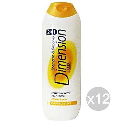 Dimension Set 12 Shampoo Lisci gul by Lux vård och hårbehandling, flera färger, en storlek