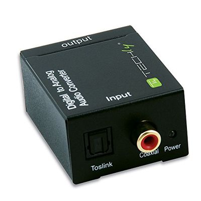 Techly 301139 Convertitore Audio da Digitale SPDIF ad analogico Nero