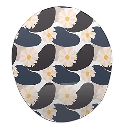 Bonamaison, Ergonomische muismat met polssteun, digitaal bedrukte muismat tegen schede problemen, antislip onderkant, voor kantoor en thuis, afmetingen: 20 x 23 cm