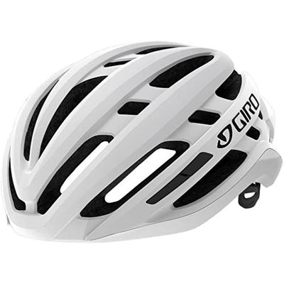 Giro Agilis Fietshelm voor volwassenen, uniseks, mat wit, maat 22, L