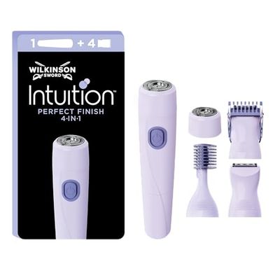 Wilkinson Sword Intuition Perfect Finish 4-in-1 Styler and Trimmer for Women Multi-Zone Hair Removal 7 attachments included