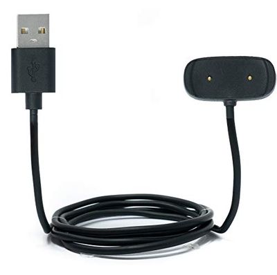 System-S USB 2.0 kabel in zwart oplaadkabel voor Xiaomi Amazfit GTR 2 GTS 2 Pop en Zepp E