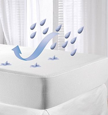 Babyline Matrasbeschermer, bijzonder zacht, hypoallergeen, ademend en waterdicht (kinderbed 60 x 120)