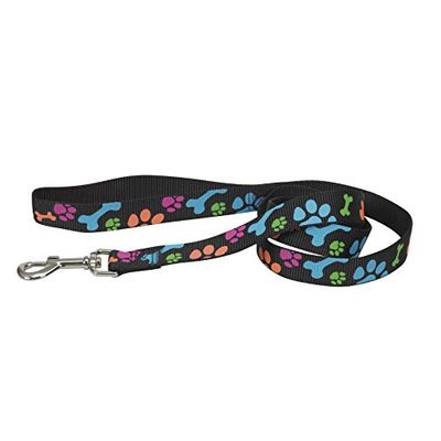 CHAPUIS SELLERIE SLA461 Guinzaglio per cani - Collare in nylon zampe nero - Larghezza 15 mm - Lunghezza 1,20 m - Misura S